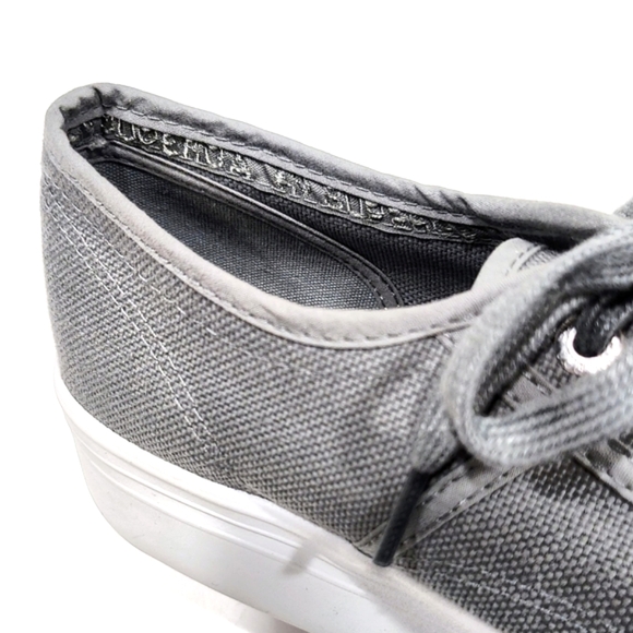 SUPERGA Low Top Platform Sneakers Grey Lace Up Unisex Size Womens 9.5 Men 8 US - Picture 8 of 12